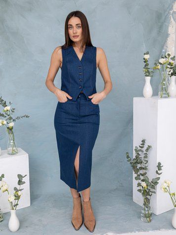 Костюм Стефания джинс 01241578 фото