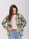 Рубашка oversize в клетку зеленая 01221594 фото 1